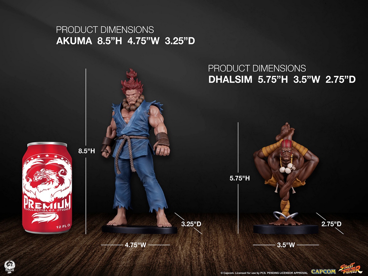 [สั่งจอง]Sideshow x PCS 912775 1/10 : Street Fighter Street Jam - Akuma & Dhalsim