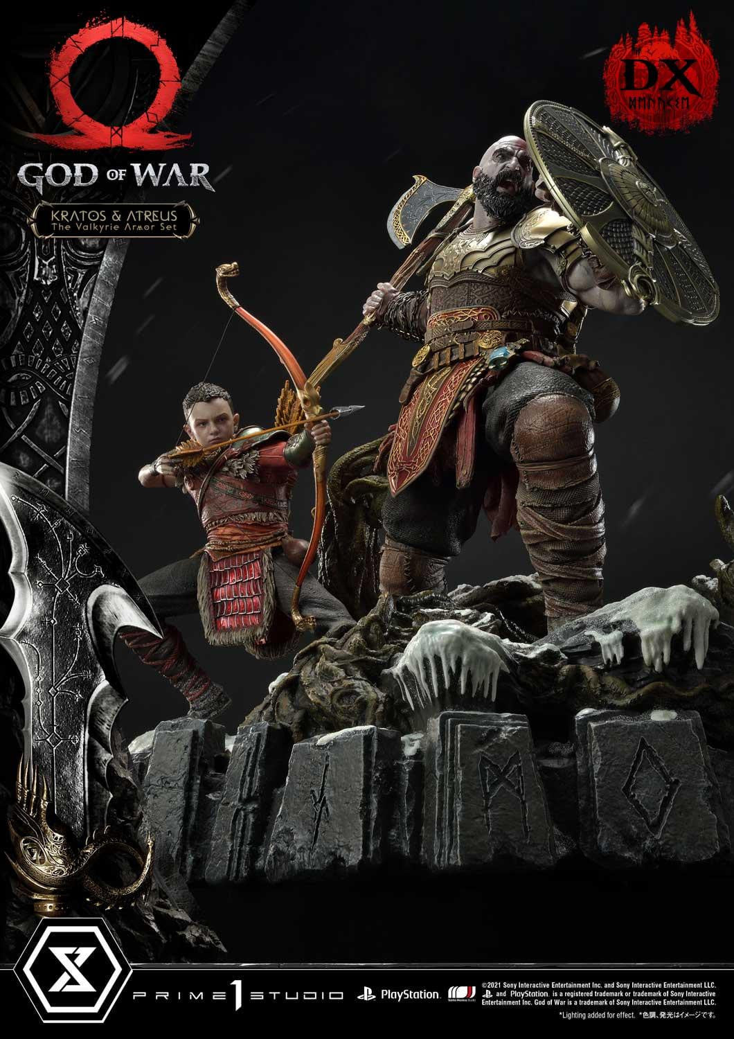 [สั่งจอง]Prime 1 Studio UPMGOW-03DX 1/4 : God of War - Kratos & Atreus The Valkyrie Armor Set (Deluxe Version)