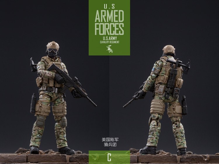 [สั่งจอง]JOYTOY：1/18 JTUS004 US Army Cavalry Regiment Set