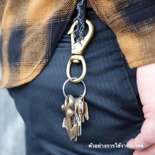 ฺBR030 ตะขอทองเหลือง ทรงหยดน้ำ อะไหล่ทองเหลืองแท้ อุปกรณ์งานหนัง leatherbrass**ราคาต่อชิ้น**