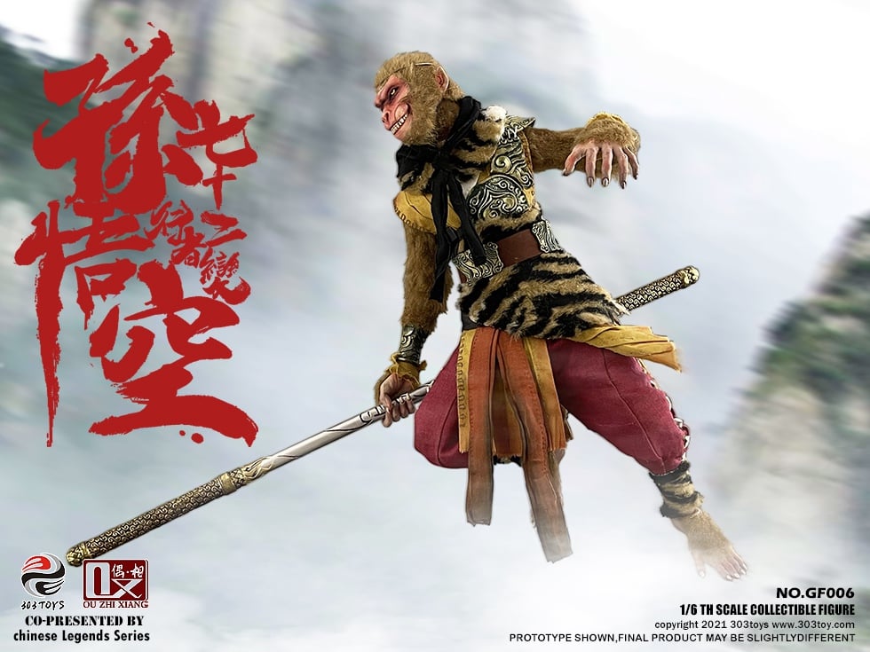 [สั่งจอง]303TOYS X OUZHIXIANG 1/6 : CHINESE LEGENDS SERIES - SNEAKING ON YALONG HILL: SUN WUKONG - 72 METAMORPHOSES