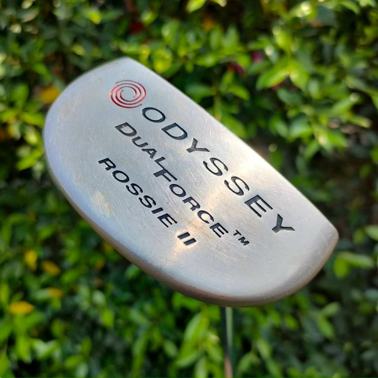 PUTTER ODYSSEY DUAL FORCE ROSSIE II ความยาว 35 นิ้ว ก้าน ODYSSEY DUAL FORCE รุ่นนี้หน้าดำ และยังหน้า Milled ทำให้เกาะไลน์แบบสุดๆเลยครับ