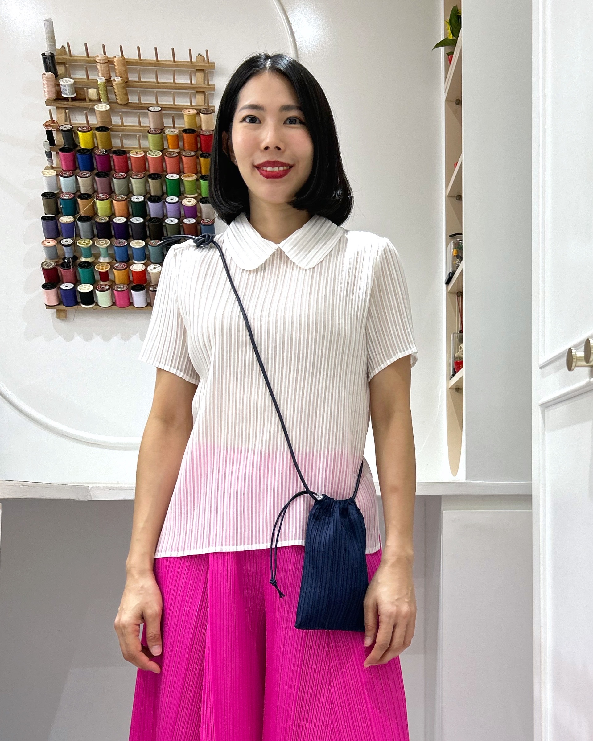 2MUAY รุ่น GJO998 กระเป๋าอัดพลีท PETITE PLEATED BAG 7 สี FREE SIZE