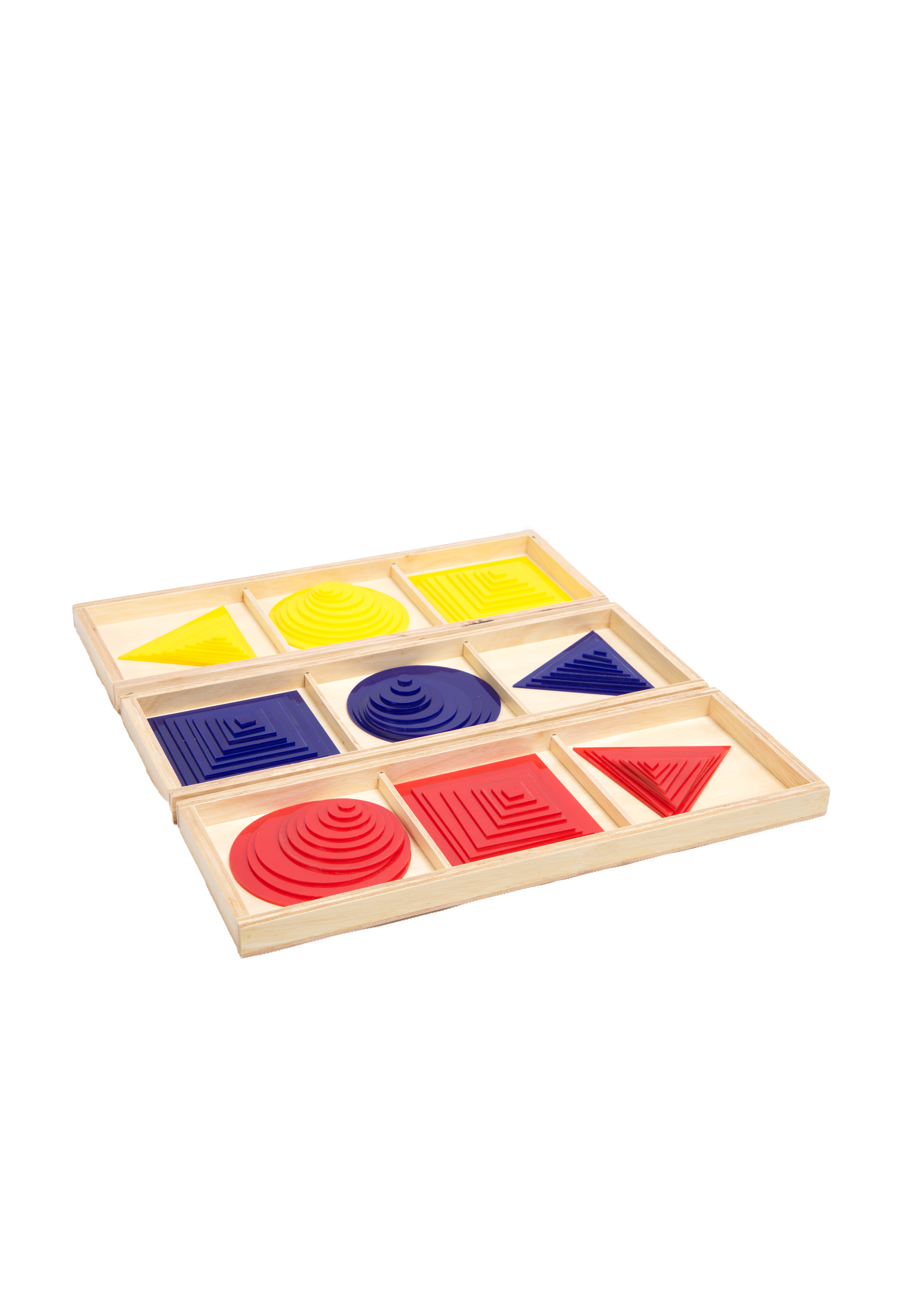 สามเหลี่ยม สี่เหลี่ยม วงกลม อะคริลิค ไล่ระดับ 1-10 3ชุด ,ของเล่นไม้, ของเล่นเสริมพัฒนาการ, ของเล่นเด็ก, สื่อการสอน,มอนเตสซอรี่ ,montessori, สื่อการสอนประถม