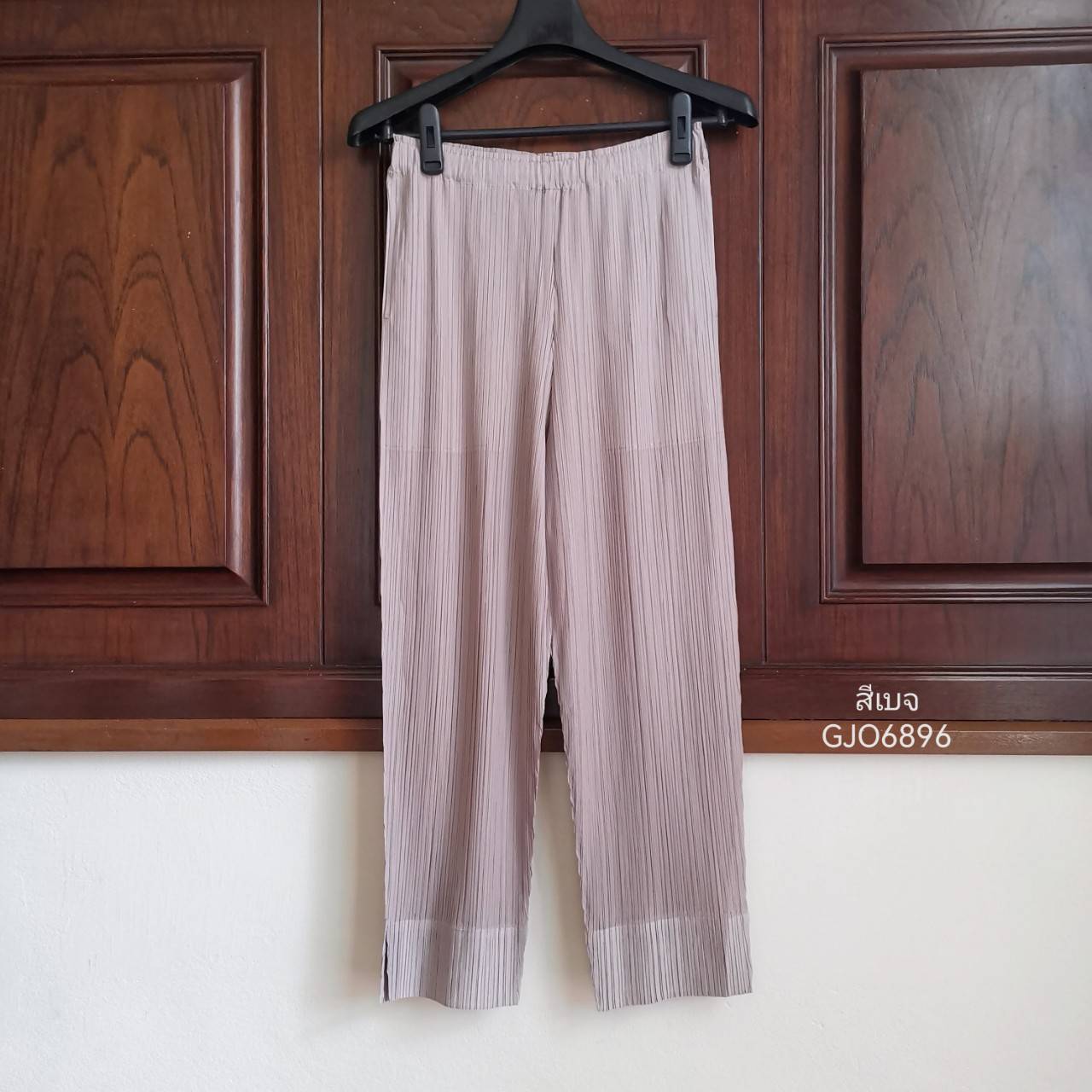ยาว 34นิ้ว!! 2MUAY BASIC รุ่น GJO6896 SLIM FIT PLEATED PANTS กางเกงผู้หญิง กางเกงอัดพลีท 14สี FREE SIZE