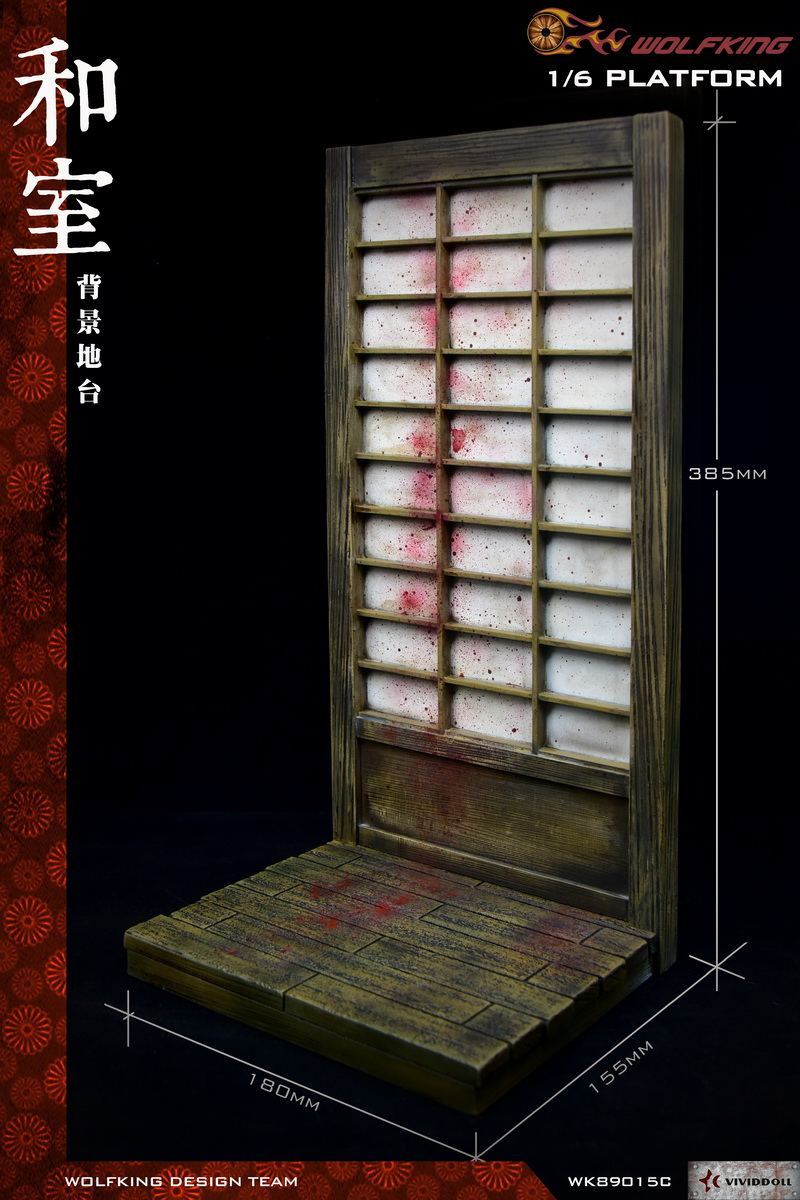 [สั่งจอง]WOLFKING WK89015C 1/6 scale Japanese style background platform doll accessories