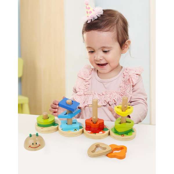 หนอนน้อยเรียนรู้รูปทรง และจำนวนของเล่นไม้, ของเล่นเสริมพัฒนาการ, ของเล่นเด็กอนุบาล, สื่อการสอนเด็กอนุบาล วัสดุและสี ปลอดภัยต่อเด็ก มีมาตรฐาน มอก. ตามที่ สพฐ. กำหนด