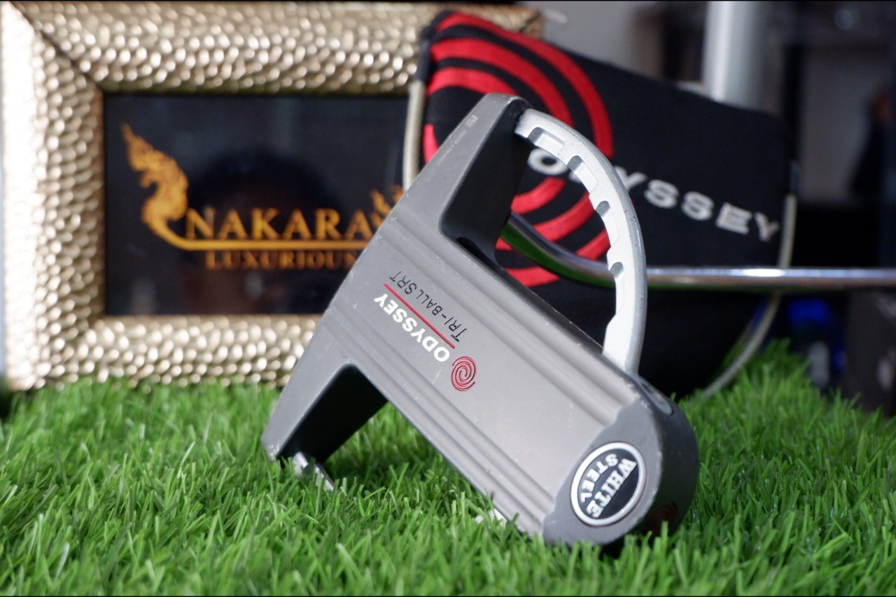 PUTTER ODYSSEY WHITE STEEL TRI-BALL SRT