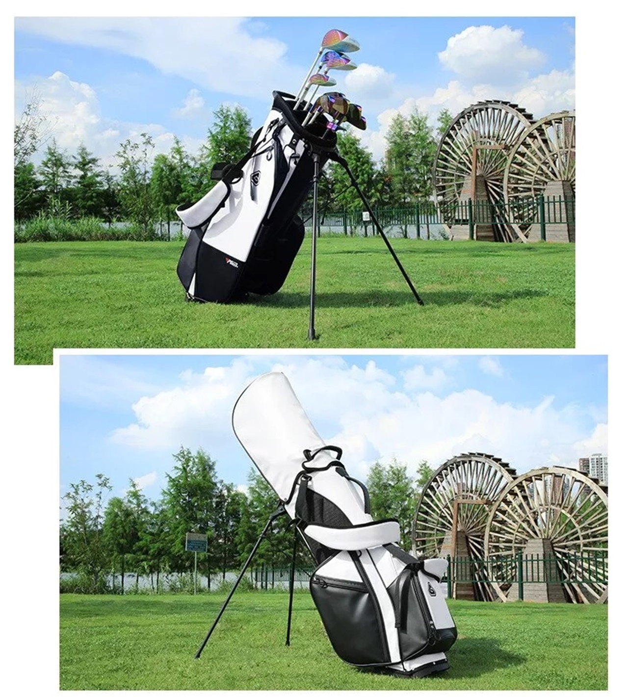 🏌♂️ ถุงกอล์ฟ PGM QB073 กันน้ำ 100% ขาตั้งแข็งแรงมาก