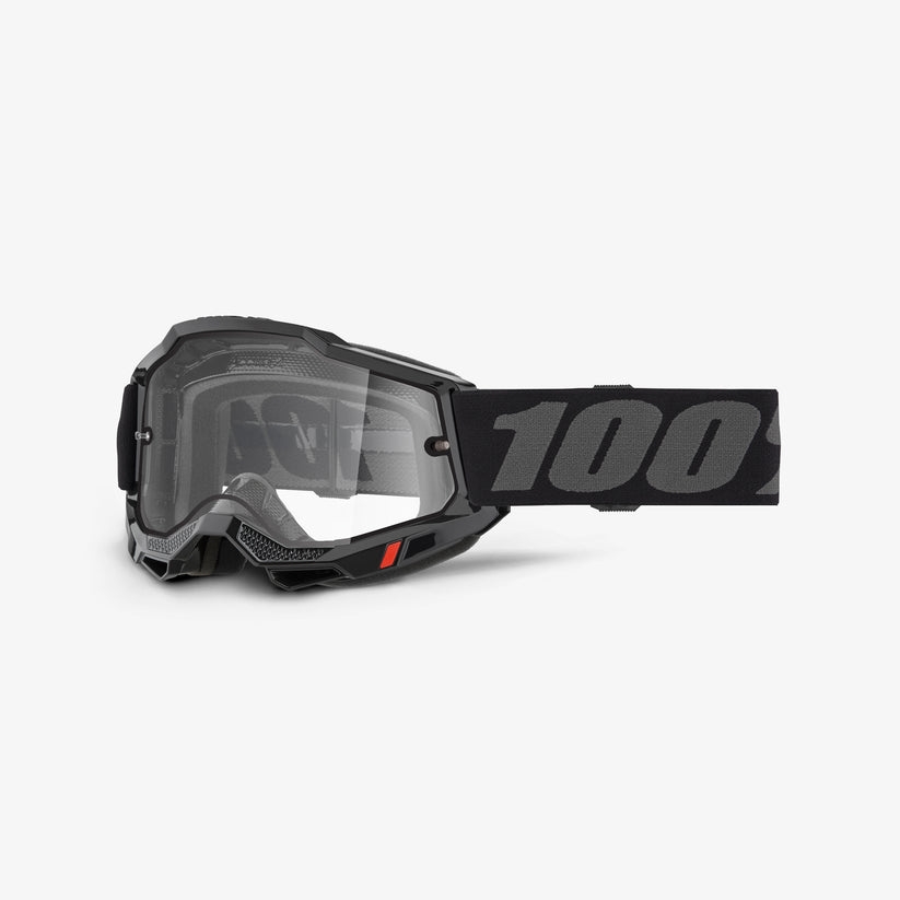 แว่น 100% Accuri 2 Enduro Goggle - Black/Grey Clear Lens