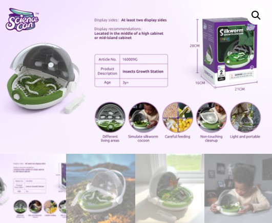 กล่องเลี้ยงหนอนไหม แบบพกพา ของเล่นเสริมพัฒนาการ, สื่อการสอนเด็กอนุบาล ,ของเล่นเสริมพัฒนาการ ของเล่นเด็ก พร้อมส่ง