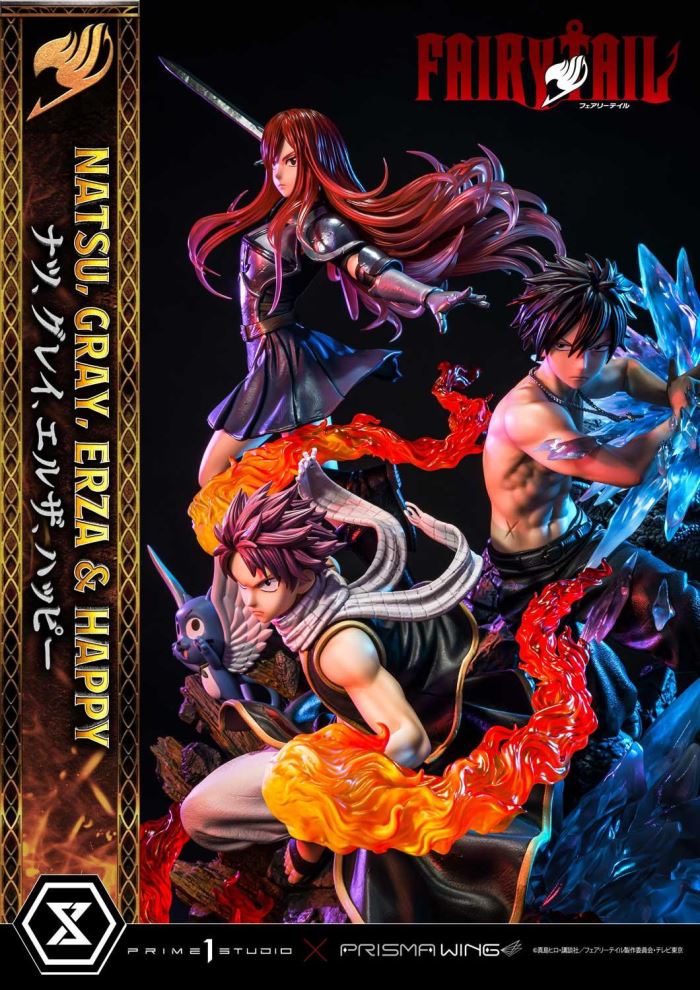 [สั่งจอง] Prime 1 Studio Prisma Wing 1/7 : Natsu, Gray, Erza and Happy (Fairy Tail)