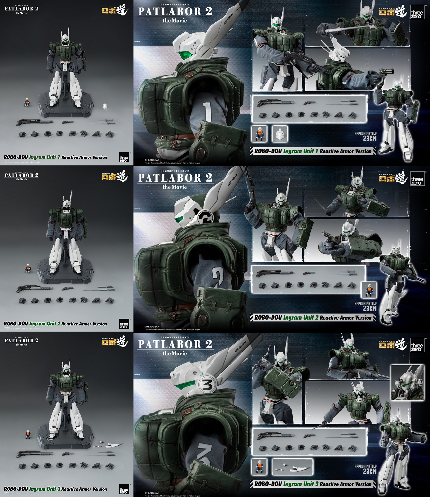 [สั่งจอง] Threezero 1/35 : Patlabor 2: The Movie - ROBO-DOU Reactive Armor Version