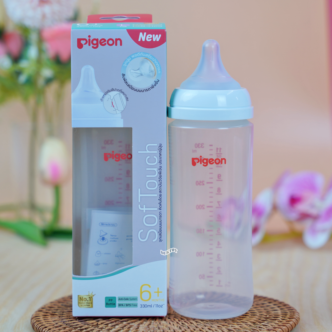 PIGEON พีเจ้น ขวดนมพีเจ้น PP 11 ออนซ์ 330 มล คอกว้าง