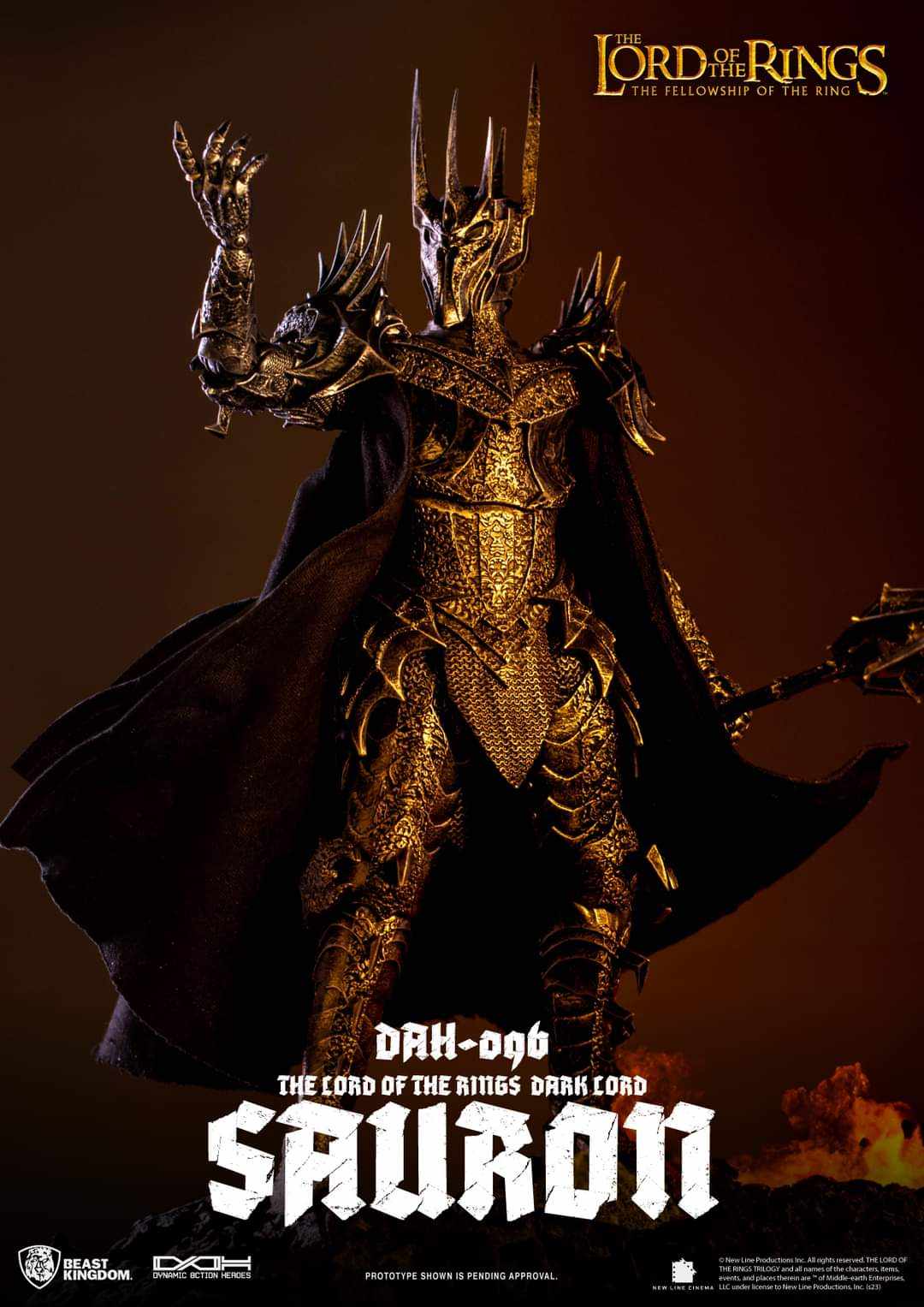 [สั่งจอง] Beast Kingdom DAH-096 : The Lord of the Rings Dark Lord Sauron (29cm)