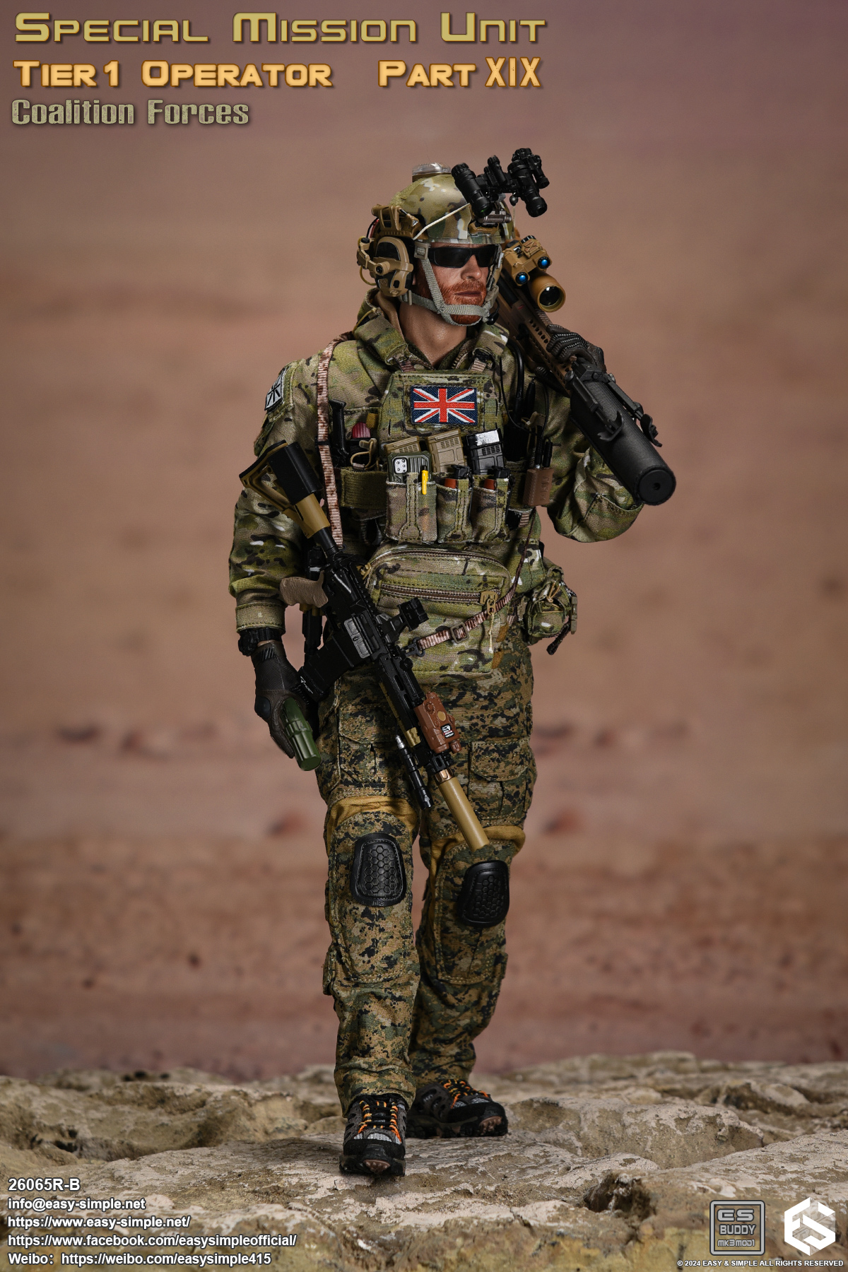 [สั่งจอง] Easy&Simple 26065R-B 1/6 : Special Mission Unit Tier1 Operator Part XIX Coalition Forces