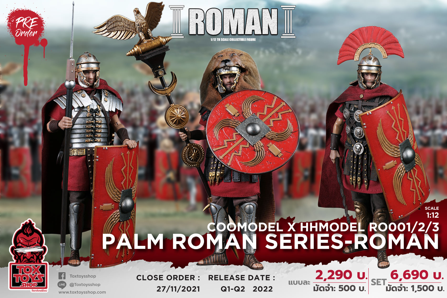 [สั่งจอง]COOMODEL x HHMODEL 1/12 : Palm Roman series-Roman