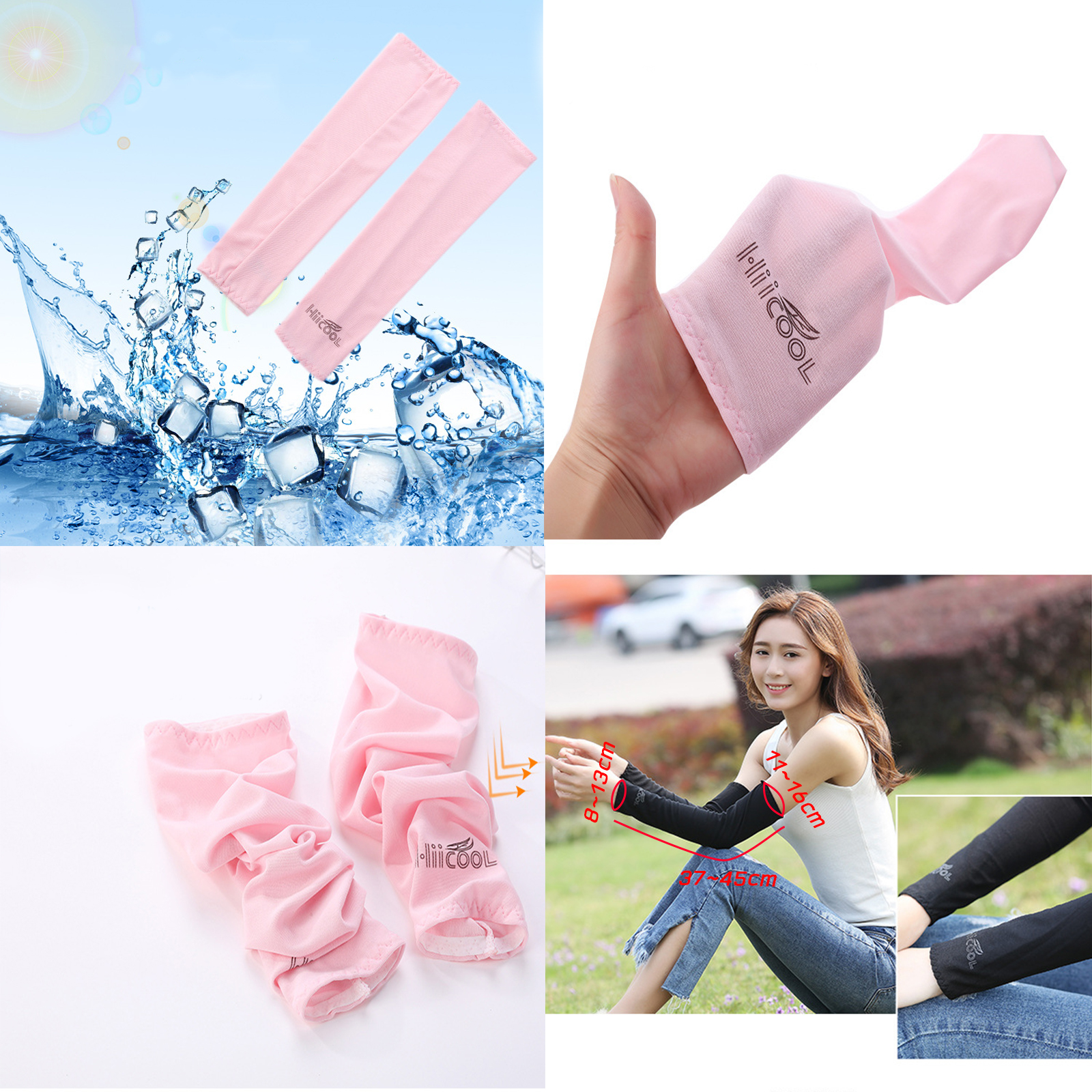 🔥Sale ลดราคา🔥 ปลอกแขนกันแดด มีให้เลือกหลายสี เนื้อผ้าไนลอนอย่างดี ป้องกันUV ยืดหยุ่นได้สูง