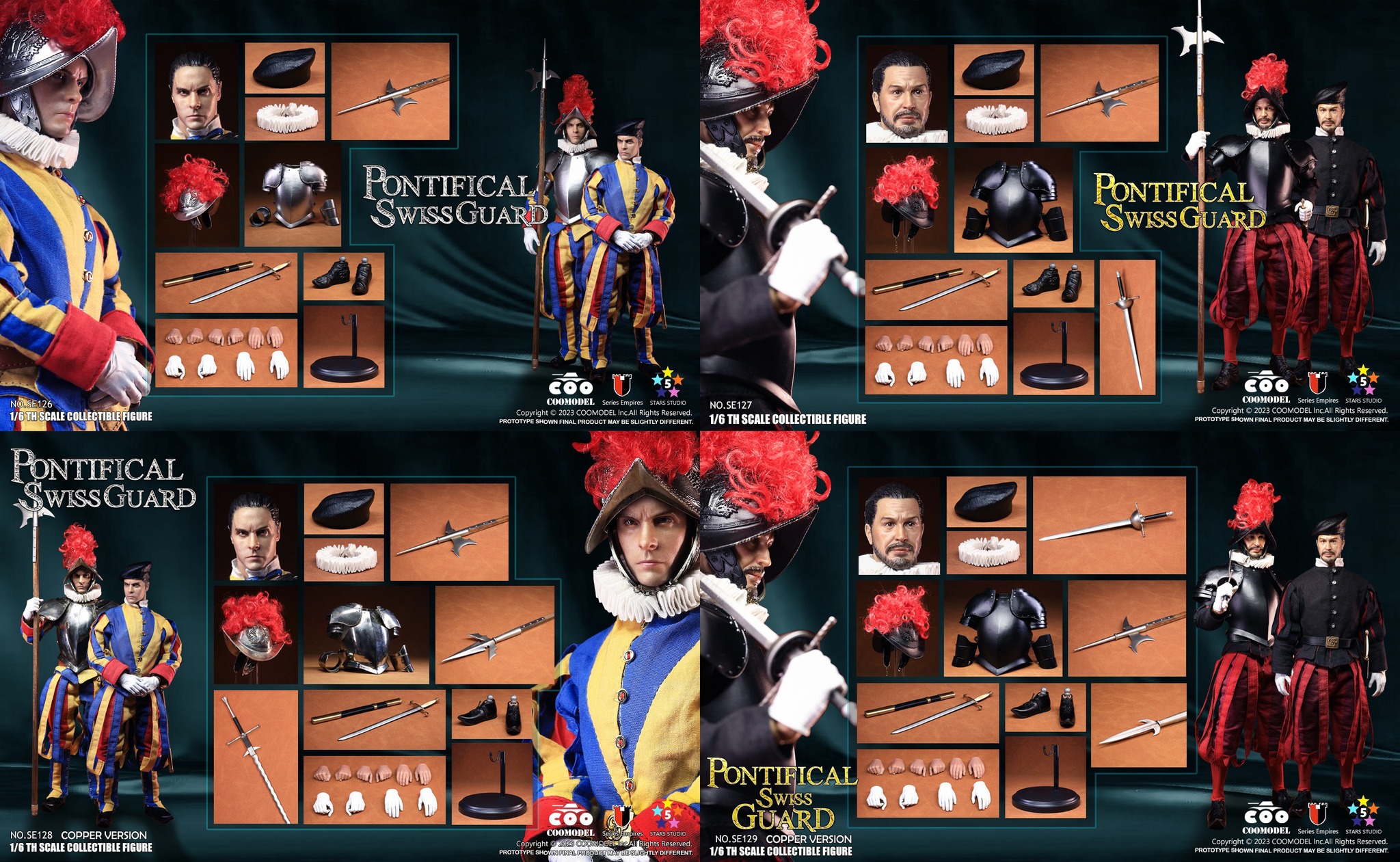 [สั่งจอง] COOMODEL 1/6 SERIES OF EMPIRES : PONTIFICAL SWISS