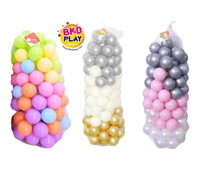 ลูกบอลบ้านบอล มี มอก.ลูกบอล7.5ซม. คละสี สีพาสเทล สีชมพูขาวเงิน และสีเงินทองขาว ราคาต่อ100 ลูก ลูกบอลบ่อบอล (3นิ้ว) ลูกบอลในห้าง พลาสติกหนา ทนทาน สีสดสวย