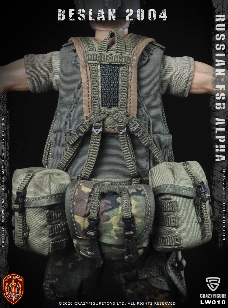 [สั่งจอง] Crazy Figure LW010 1/12 Russian alpha special forces machine gunner