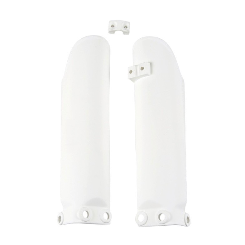 การ์ดโช้คหน้า UFO Plast Fork slider protectors White - KTM 65SX 02-18 (ปี 19-25 ใส่ได้แต่ทรงไม่เหมือนกัน)