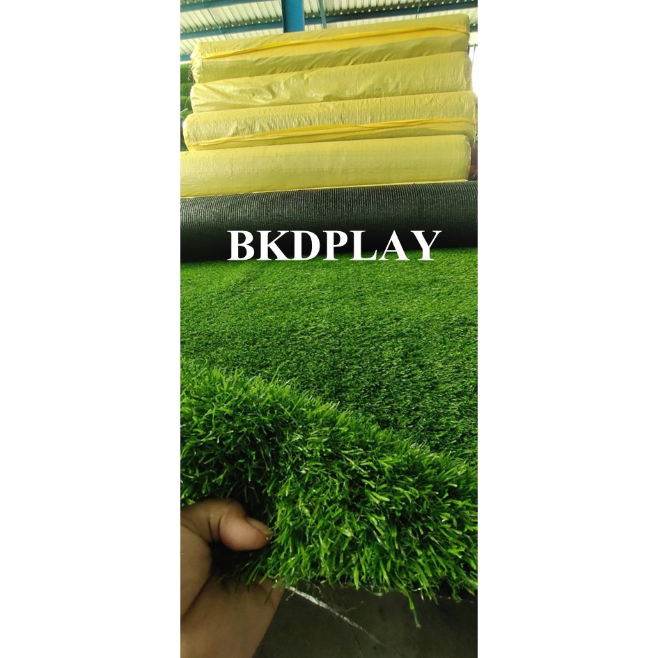 หญ้าเทียมพรีเมี่ยม 3 cm. หญ้าปลอม งานกลางแจ้ง -ในร่ม ปูสนามหญ้า พร้อมส่ง ราคาโรงงาน รับประกัน3ปี