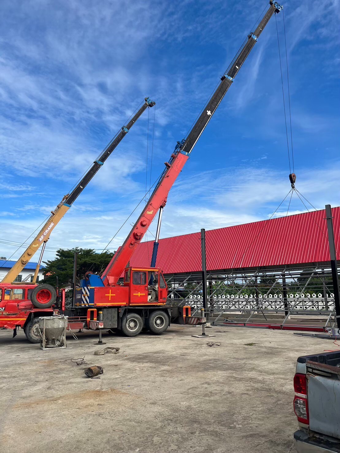 งานสร้างหลังคาคลุมเมรุ วัดบางแพรก