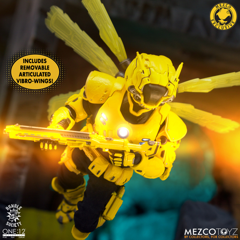 [สั่งจอง]Mezco toyz ONE:12 COLLECTIVE Rumble Society - Krig: Murder Hornet Edition