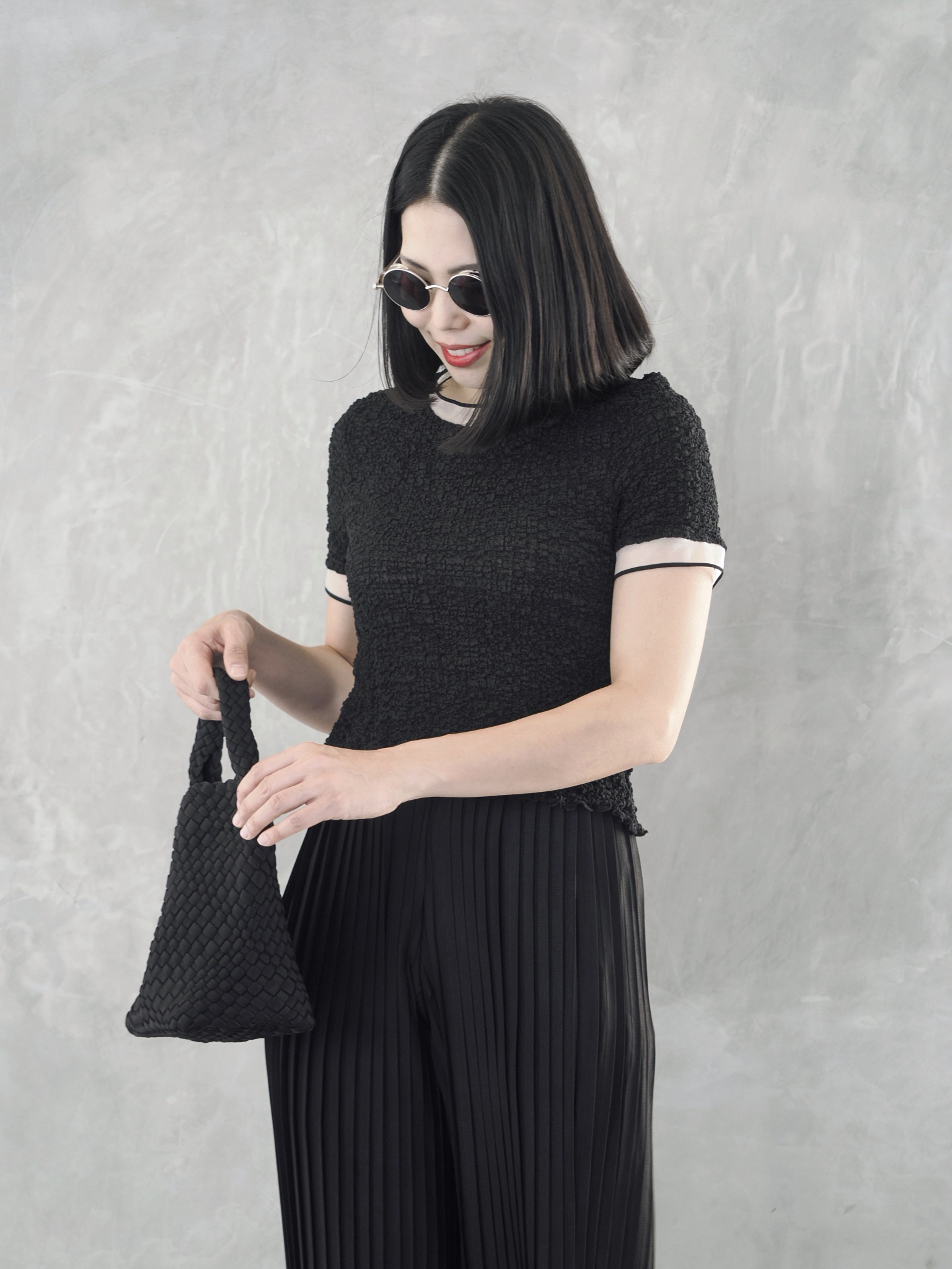 ปรับราคาลง20%!! 2MUAY รุ่น GJO1448 เสื้อพลีทคุณภาพ SMOCK PLEATED TOP 6 สี FREE SIZE