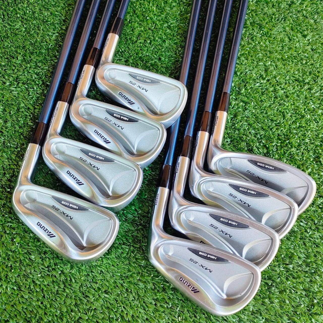 ชุดเหล็ก MIZUNO MX-25 HEMI COG มีเหล็ก 4-9 เเละ PW SW ก้าน MX-25 ORIGINAL FLEX R สภาพสวยนางฟ้าเดิมๆทั้งชุด ตีทั้งง่ายและนุ่ม ไม้กอล์ฟพรีเมี่ยมมือสอง ของแท้ By NakaraLuxurious