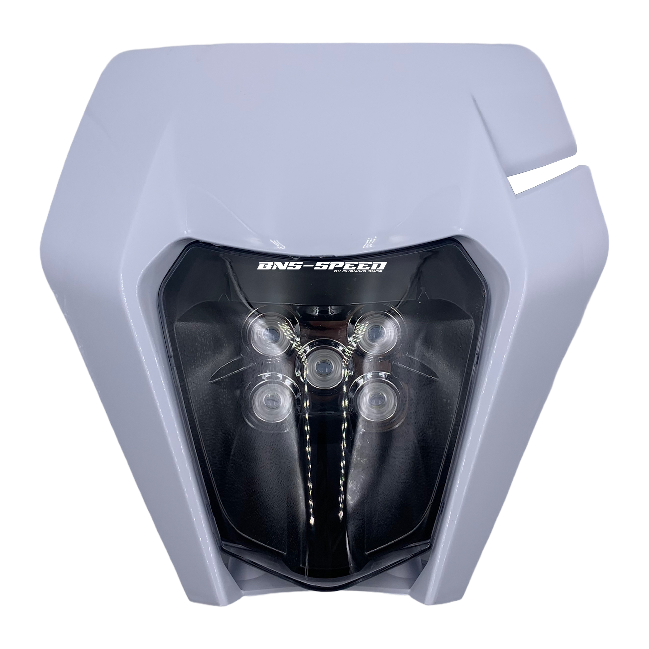 หน้ากากแต่งทรง KTM ไฟ LED - สีขาว