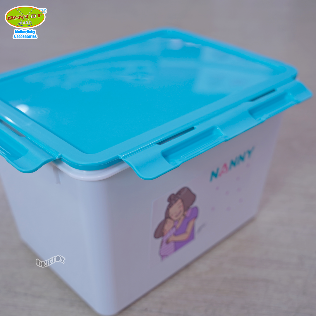 Nanny แนนนี่ กล่องเก็บของเอนกประสงค์ ขนาด 9.5ลิตร ลาย Munin (มุนิน) 187MU