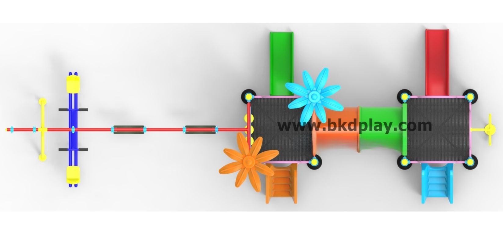 ชุดหอท่อคู่ชิงช้าผสมสไลด์ 70, เครื่องเล่นสนามกลางแจ้ง , เครื่องเล่นสนามแบบเหล็ก,ชิงช้า,สไลเดอร์, OutdoorPlayground, ราคาโรงงาน สินค้าสั่งผลิต 10-20 วัน
