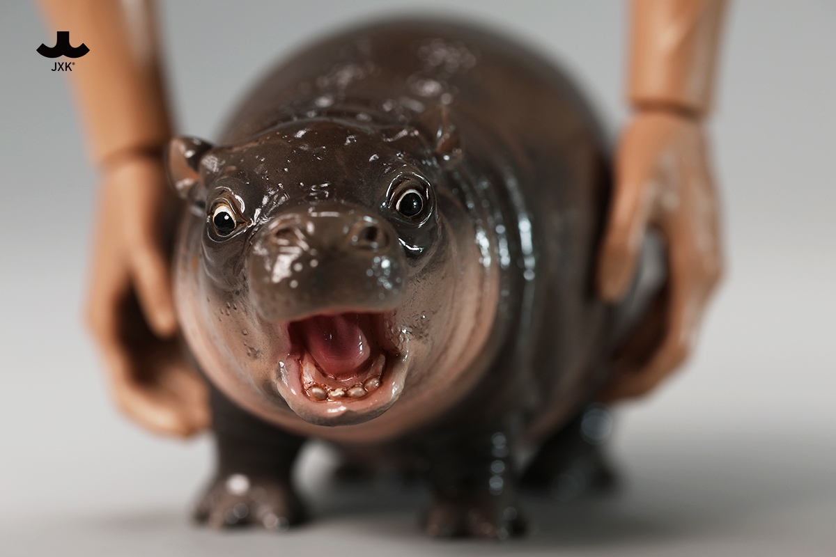[พร้อมส่ง] JXK JXK256 1/6 : Baby Hippo Figurine