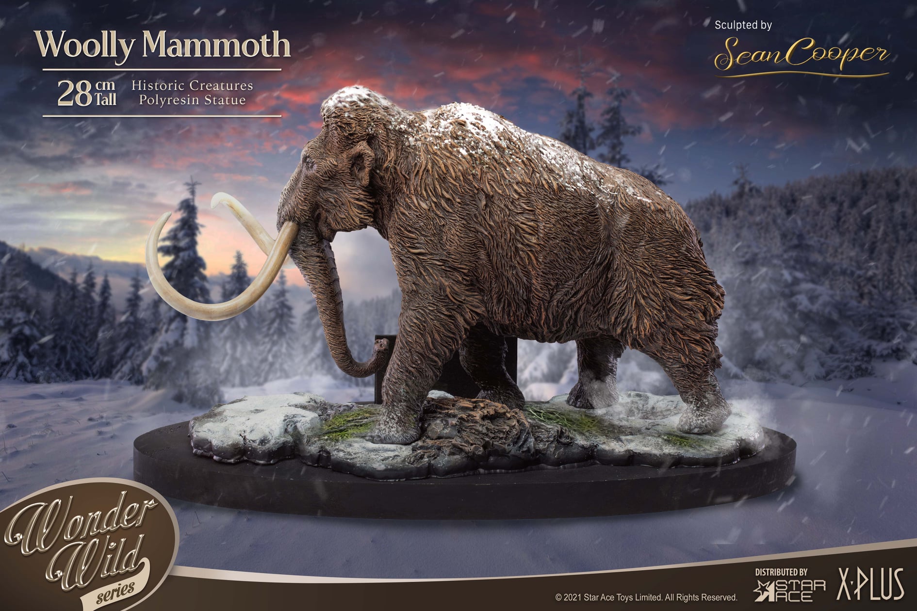 [สั่งจอง]X-Plus / STAR ACE Toys SA5001 : "WONDER WILD" series - Wooly Mammoth Statue