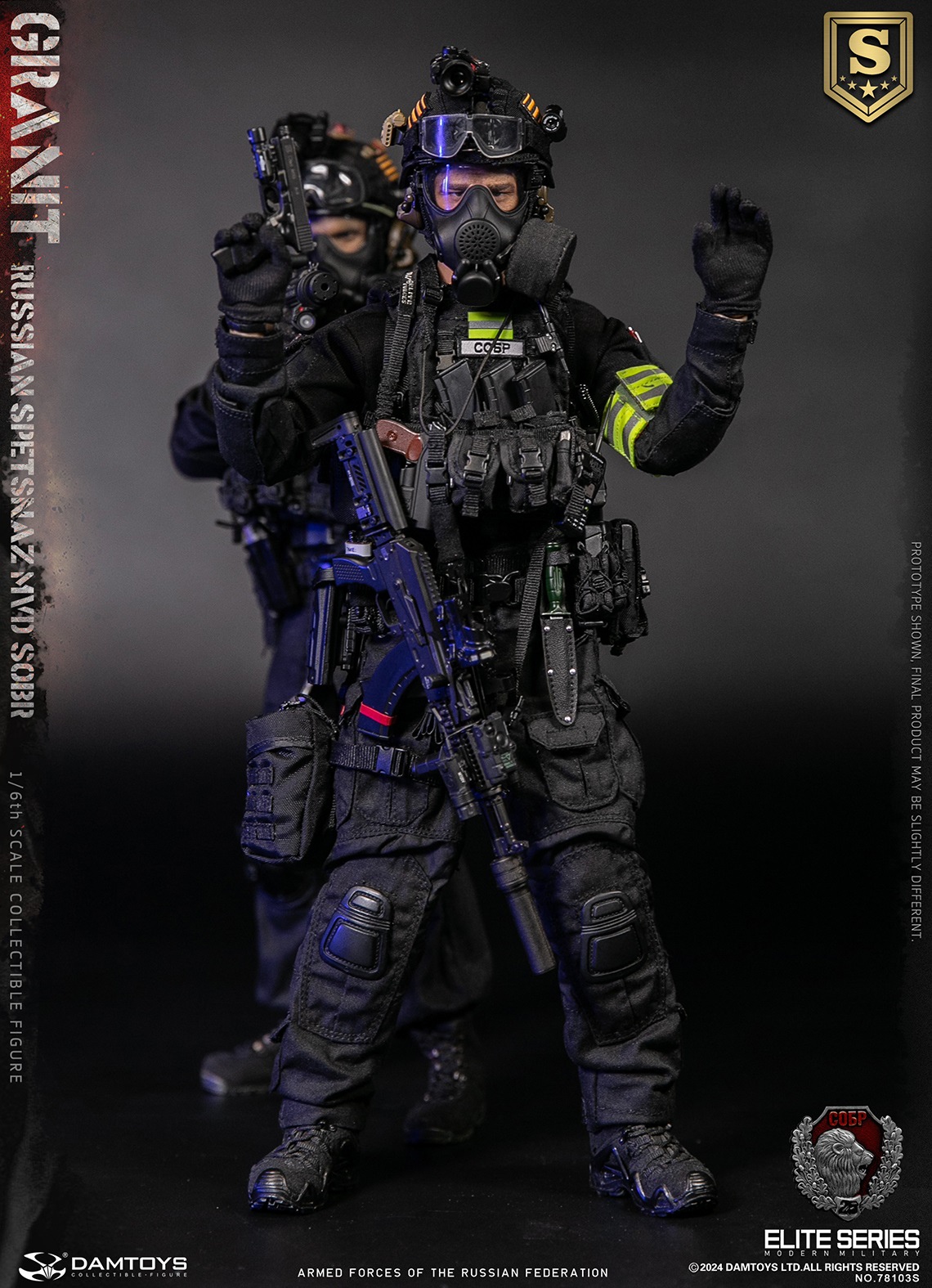 [พร้อมส่ง]DAMTOYS : 1/6 RUSSIAN SPETSNAZ MVD SOBR GRANIT- 78103S : SPECIAL EDITION