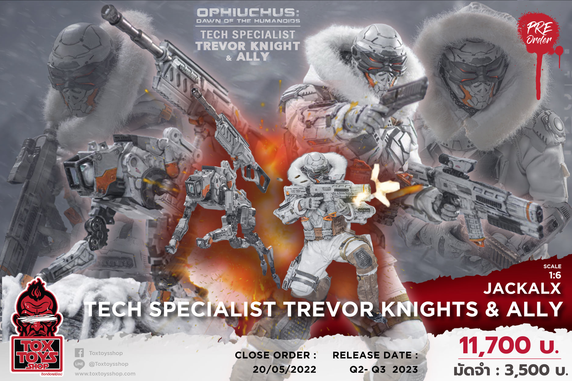 [สั่งจอง] JackalX 1/6 : Tech Specialist Trevor Knights & Ally