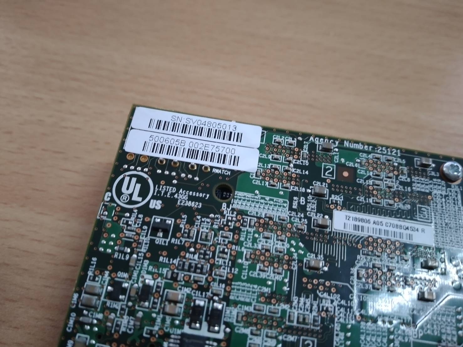 IBM 46M0851 SERVERAID M5015 6G 512MB SAS PCIE RAID CONTROLLER LSI 2108