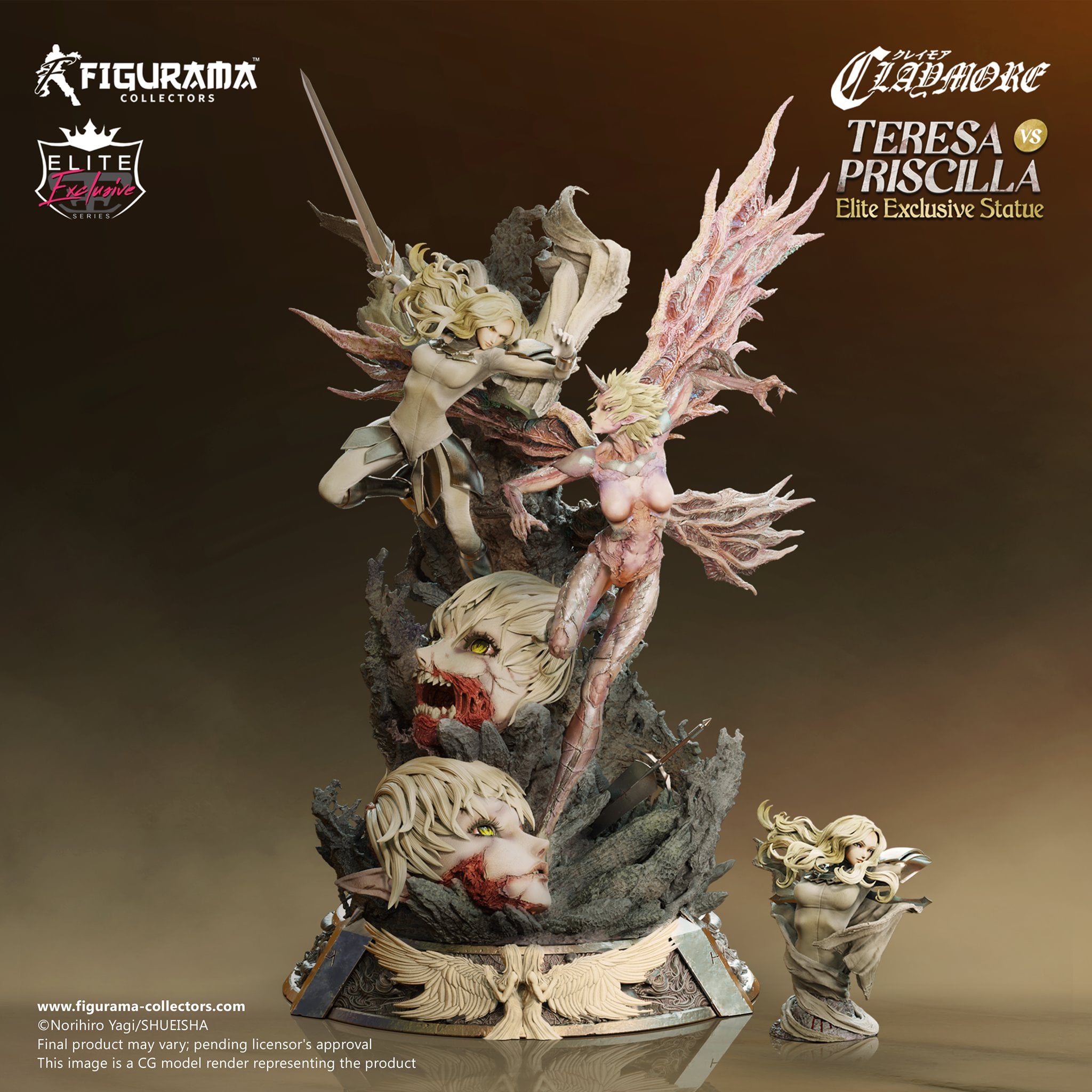 [สั่งจอง]Figurama Collectors : Elite Fandom Statue Teresa vs. Priscilla (Claymore)