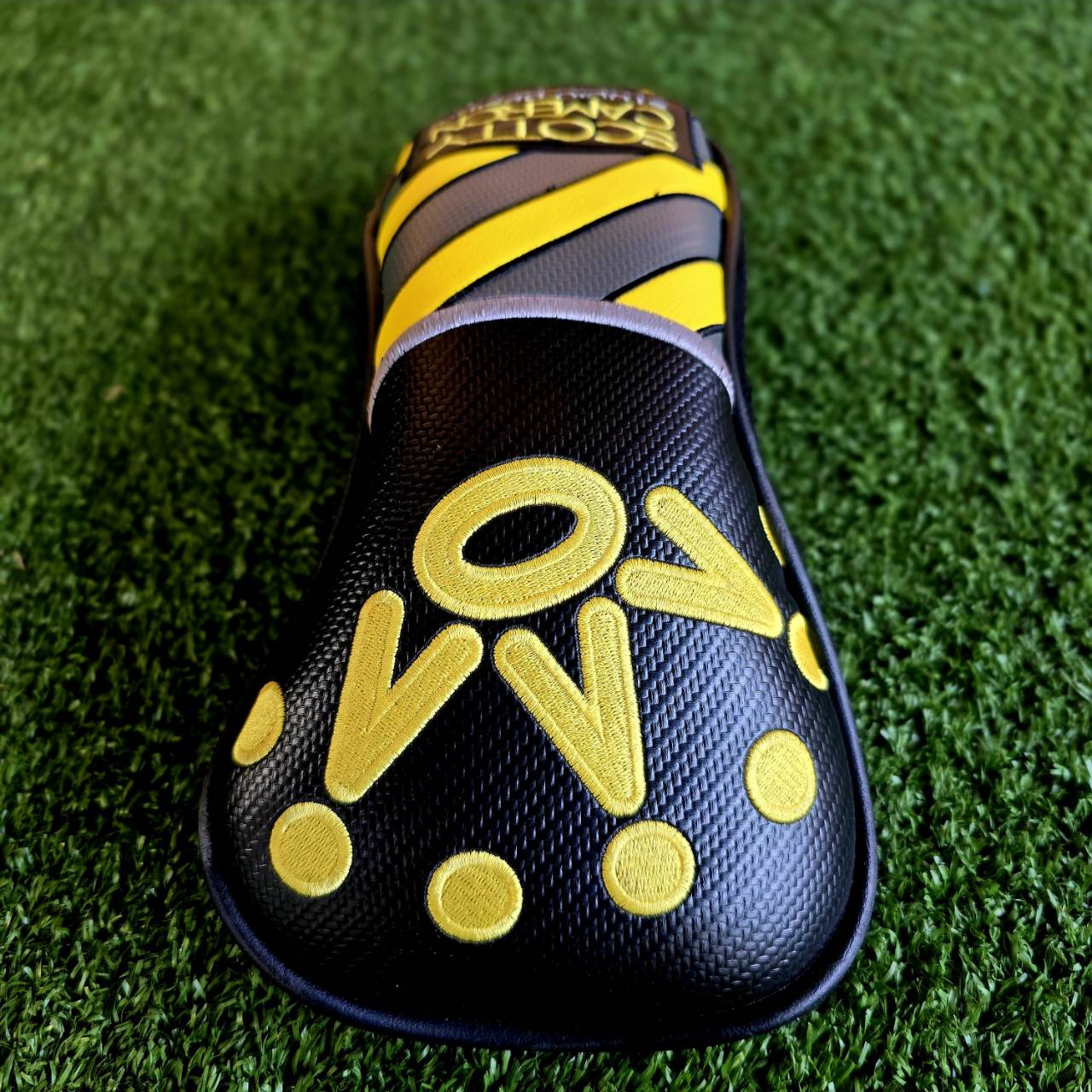 2018 Caution Stripe - Sunshine Yellow Set COVER ใส่ FW SCOTTY CAMERON ของแท้ มือสอง สภาพงามมากๆ เดิมๆ หายากมาก ตอนนี้หาไม่ได้แล้ว