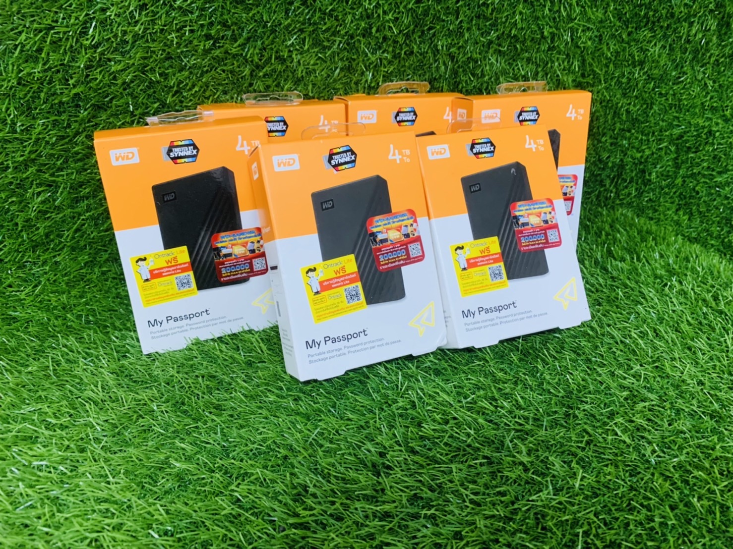 WD External Harddisk 4TB ฮาร์ดดิสก์แบบพกพา รุ่น NEW My Passport ,4 TB, USB 3.0 External HDD 2.5" ของใหม่