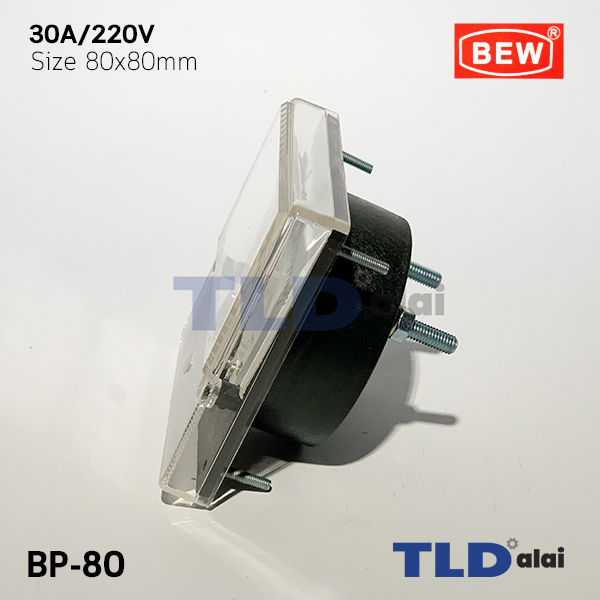 พาแนลมิเตอร์ แบบเข็ม ขนาด 30A ขนาด 80x80 mm. รุ่น BP-80 พร้อมอุปกรณ์ยึด Panel Meter ตัววัดความถี่ไฟฟ้า (Analog Frequency Panel Meter)
