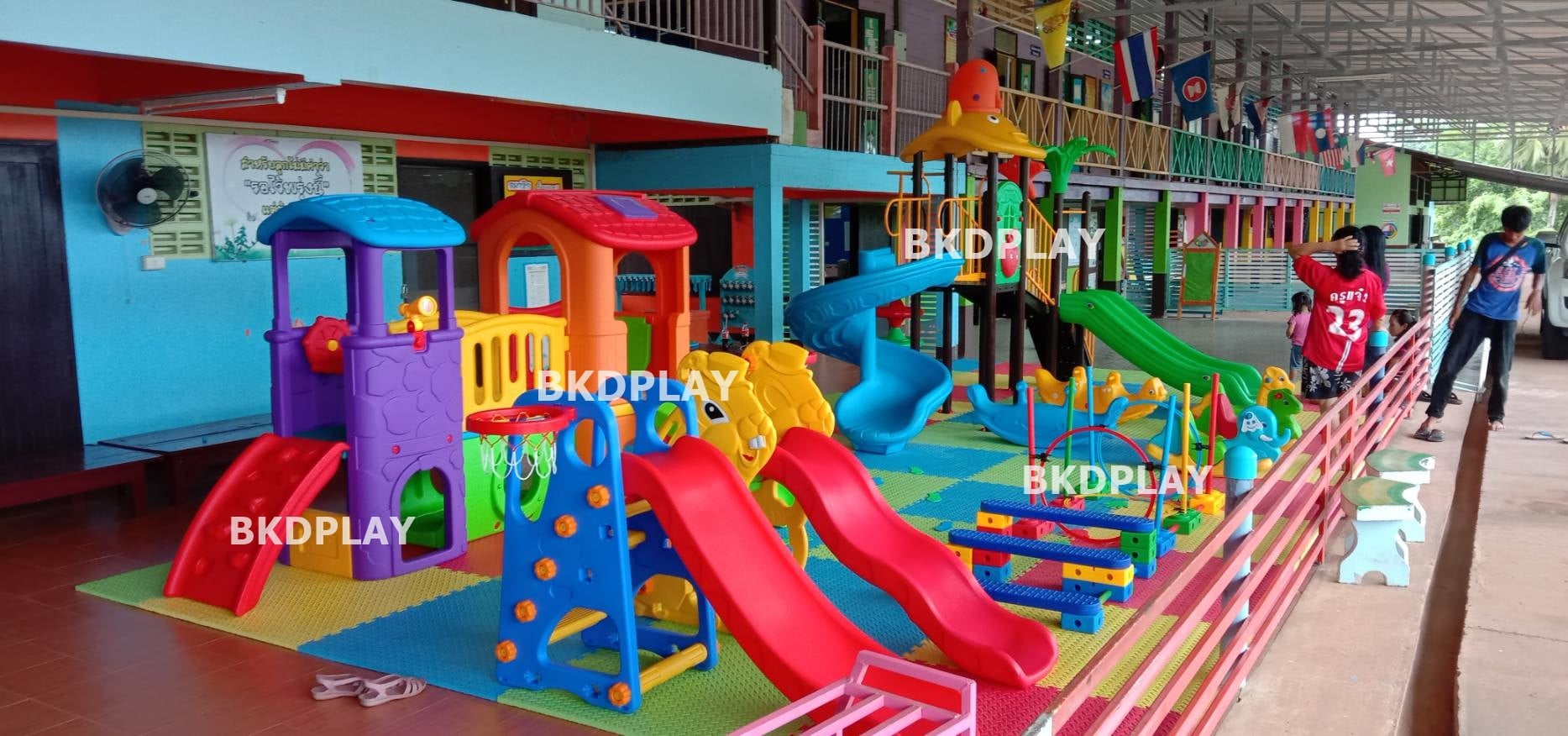 บ้านน้อย2ชั้นหลากสี บ้านสไลเดอร์ สไลเดอร์พร้อมปีนป่าย บ้านสไลเดอร์ของเล่น บ้านน้อยสองชั้น สไลเดอร์บ้าน,กระดานลื่น , เครื่องเล่นสนามในร่ม กลางแจ้ง kidszone พร้อมส่ง