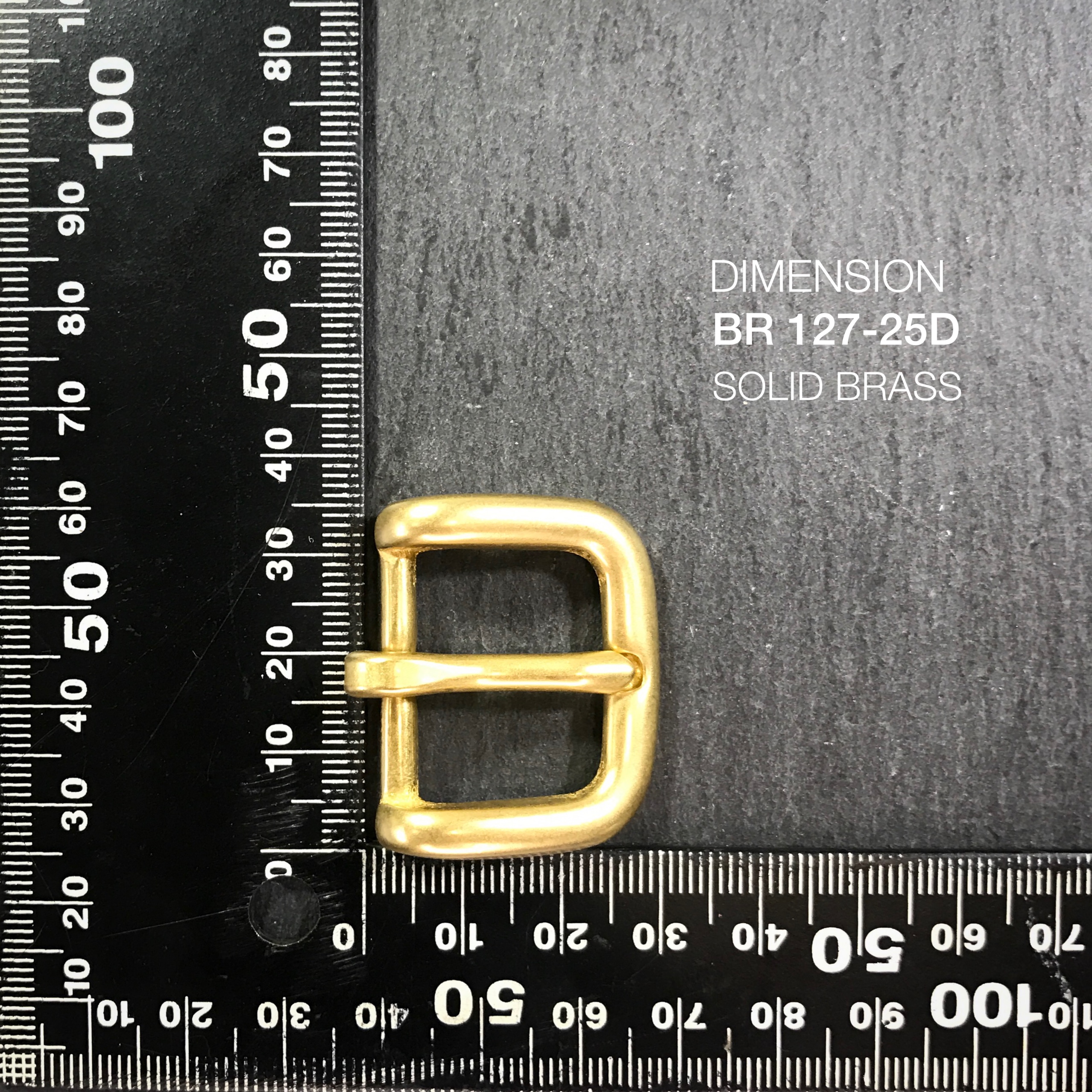 BR127-25D หัวเข็มขัดปรับสายกระเป๋า ขนาด 25มิล อะไหล่ทองเหลืองแท้ *ราคาต่อชิ้น* leatherbrass