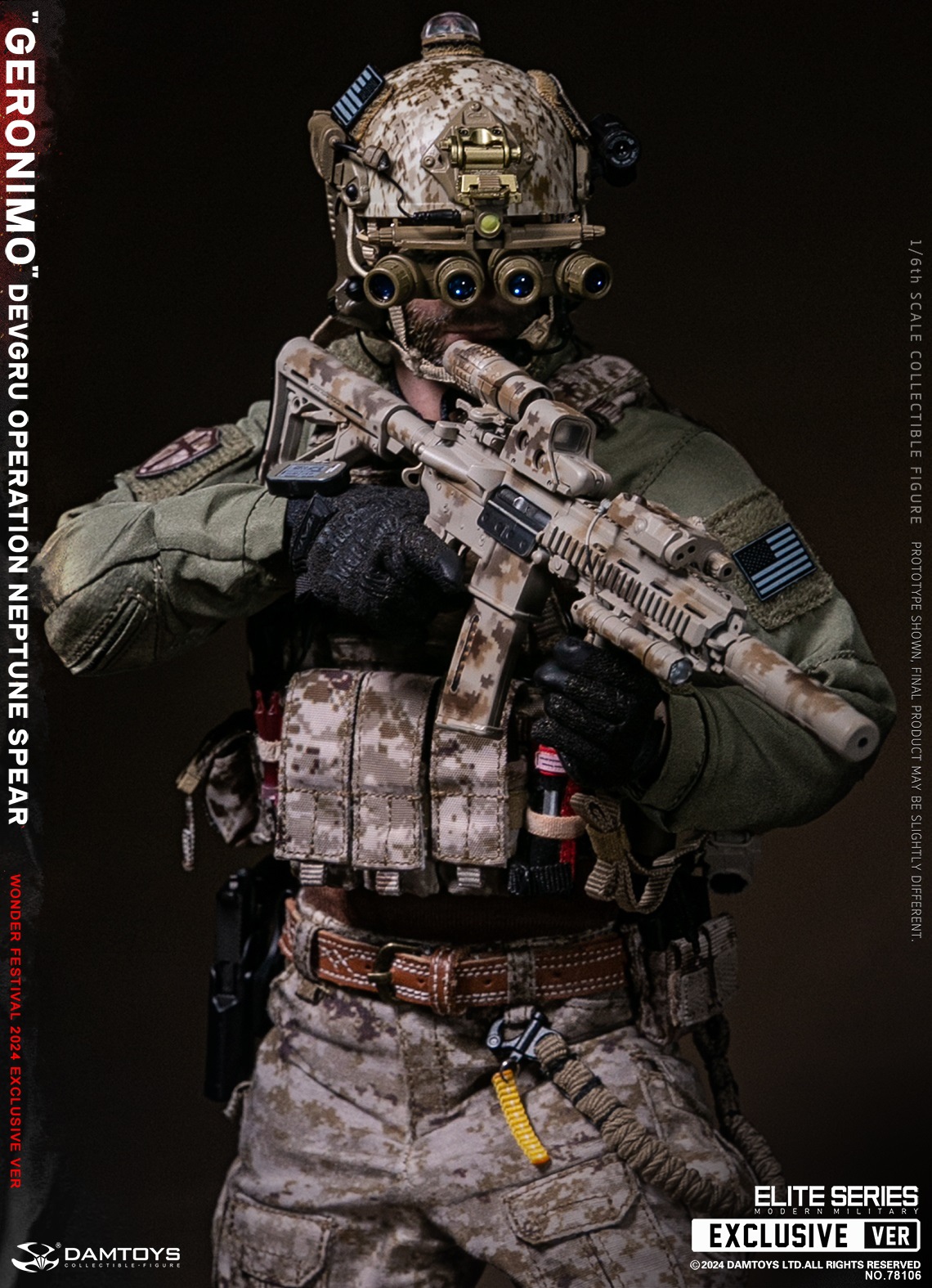 [สั่งจอง] DAMTOYS 78106 1/6 : DEVGRU Operation Neptune Spear “GERONIMO” [WF2024 Exclusive ver]