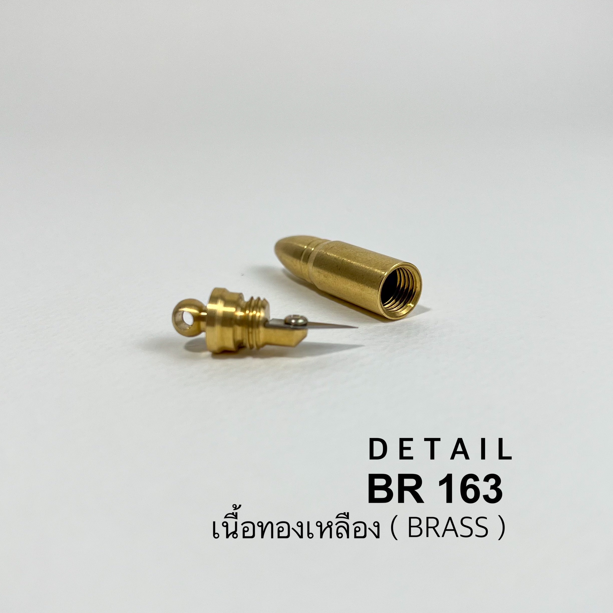 BR163 จี้สร้อยคอ เครื่องประดับ ไม่รวมเชือก อุปกรณ์ทองเหลืองแท้ อุปกรณ์งานหนัง **ราคาต่อชิ้น**