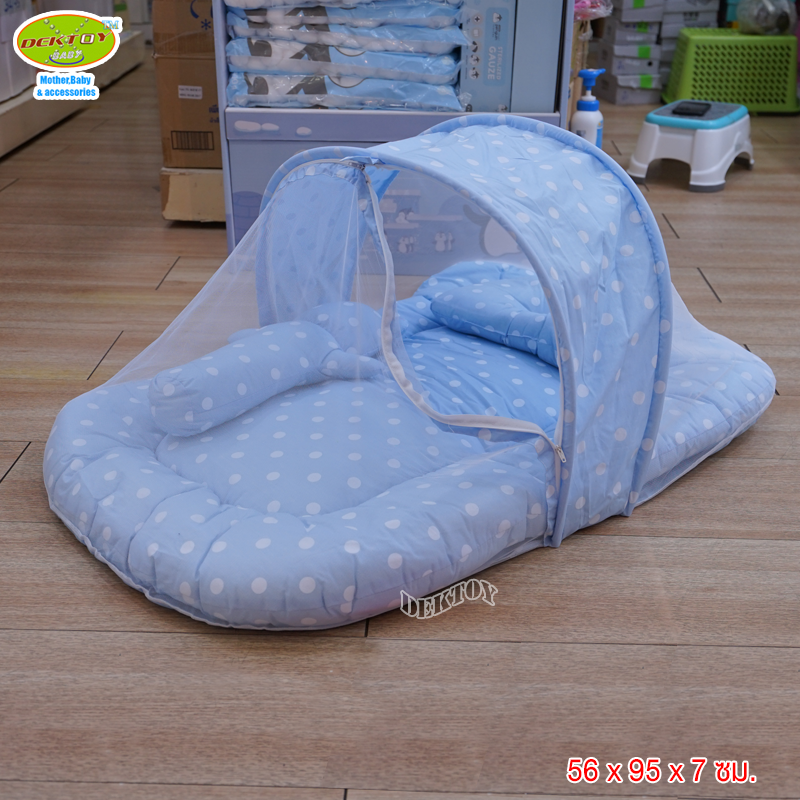 ที่นอนเด็กพร้อมมุ้งขนาดเล็ก