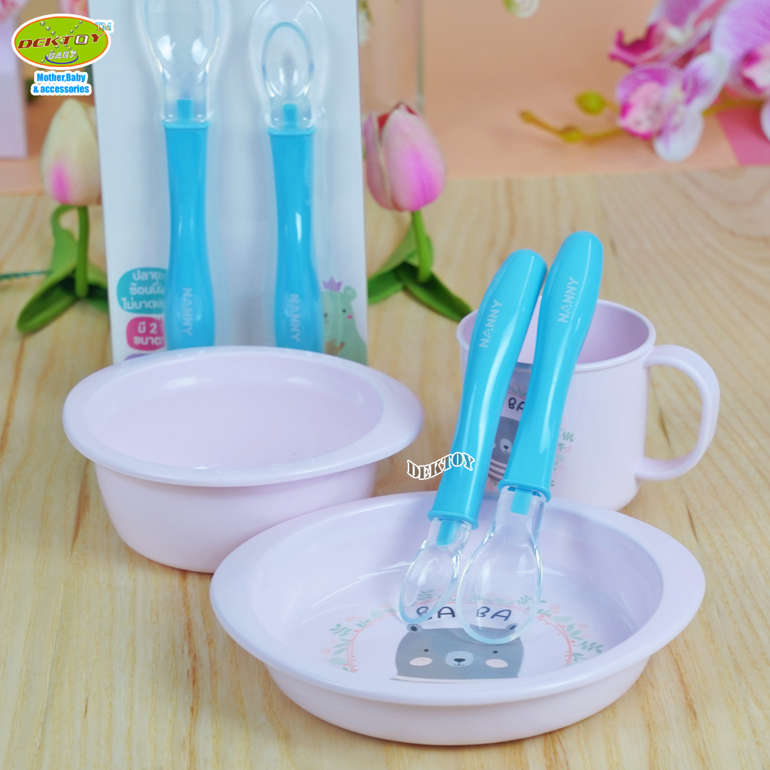 Nanny แนนนี่ ช้อนป้อนอาหารทารกปลายนิ่มซิลิโคน N5733