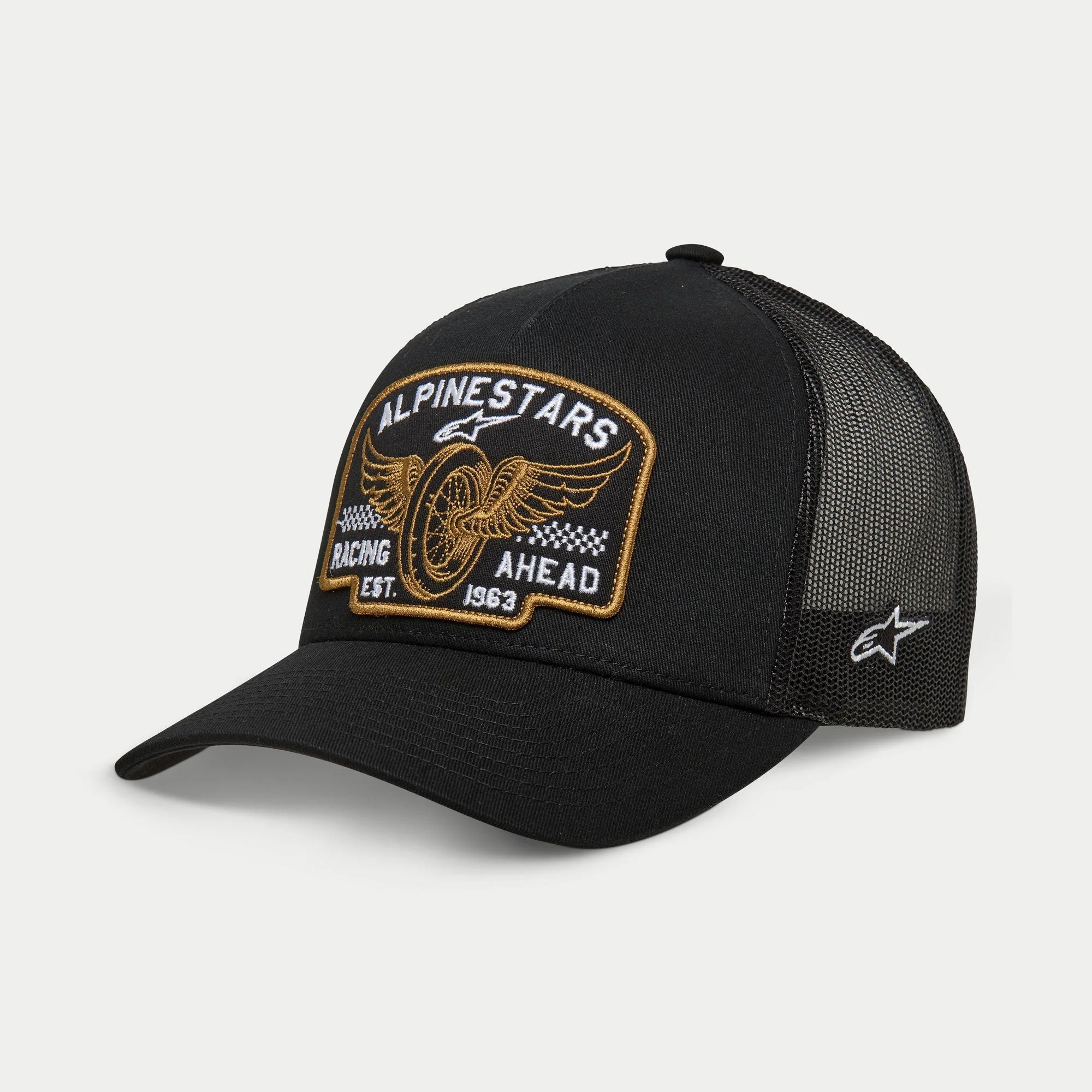 หมวกแก๊ป Alpinestars Heritage Patch Trucker Hat - Black/Black
